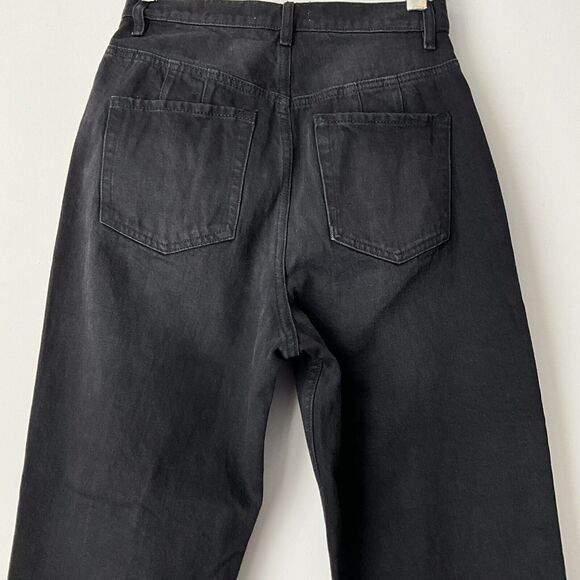 We The Free Curvy Button Fly Jeans Raw Hem Black Washed 29 - Picture 10 of 12